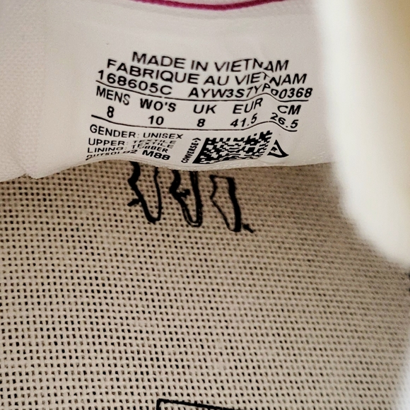 Converse Chuck 70 Hi White Egret Egret Men's 8 Women's 10 - Picture 6 of 6